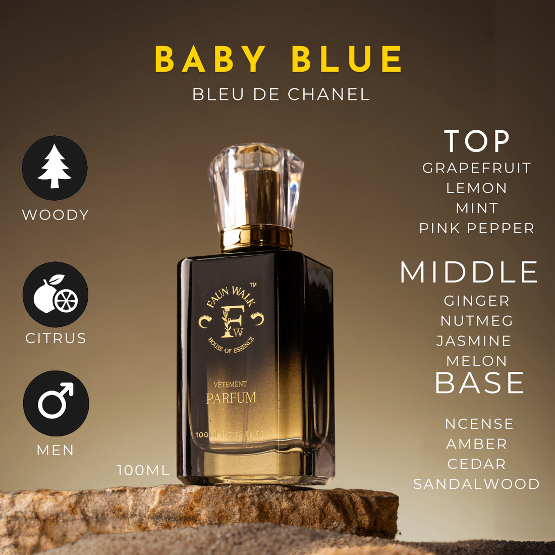 BABY BLUE (SIMILAR TO BLEU DE CHANEL) - Faun Walk