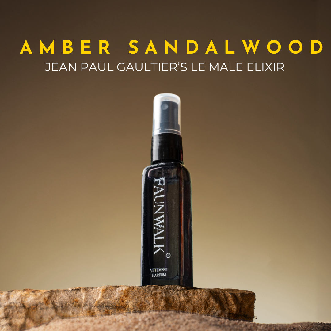 AMBER SANDALWOOD ( SIMILAR TO LE MALE ELIXER BY JEAN PAUL GAULTIER)